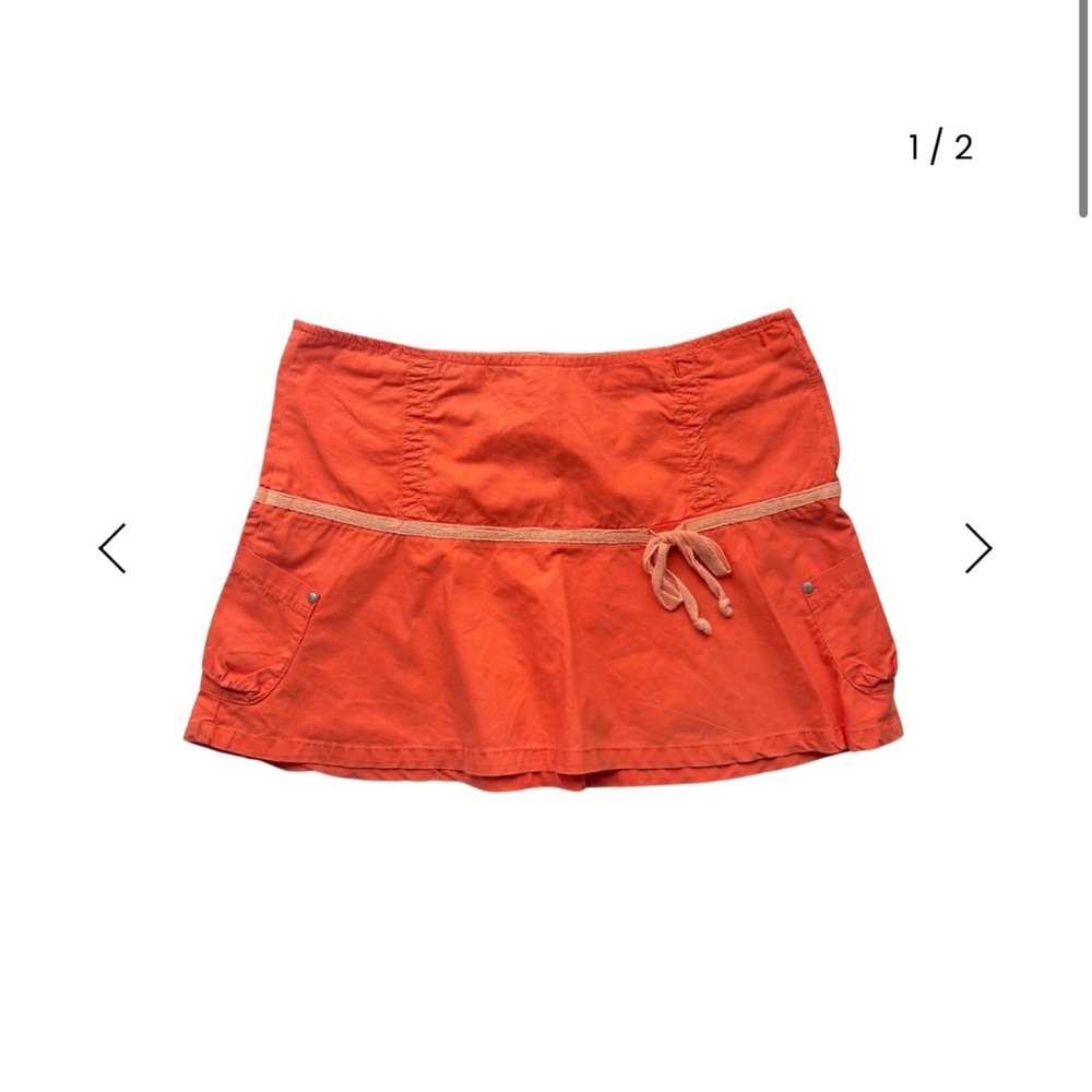 Vintage Orange Mini Skirt